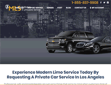 Tablet Screenshot of modernlimoservice.com